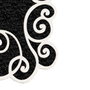 Mijölnir Juego de alfombras de baño blanco y negro (2 piezas)